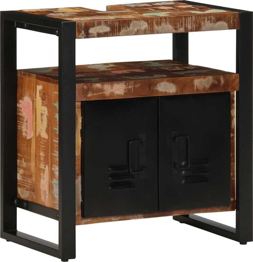 Vidaxl Baderomsvaskskap 55x35x60 cm gjenvunnet heltre 4013606