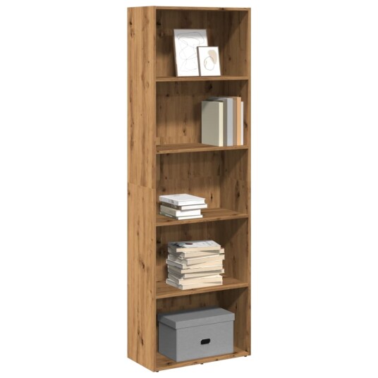 Bokhylle artisan eik 60x30x189 cm konstruert tre