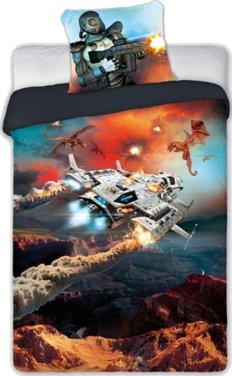 Wild Gamer Sengetøj 140X200 Cm 100 Procent Bomuld