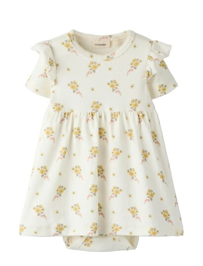 Lil"Atelier Nbfgayo Sin Ss Body Dress Lil   Cream   56