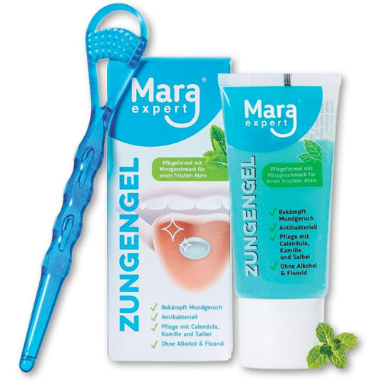 Tungerensesett Mara Expert Tungeskraper + Gel