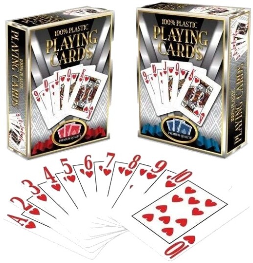 Kortspill Classic Games Plastic Cards