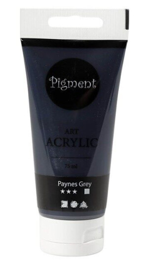 Creativ Company Pigment Art Acrylic Paint Paynes Grey 75ml