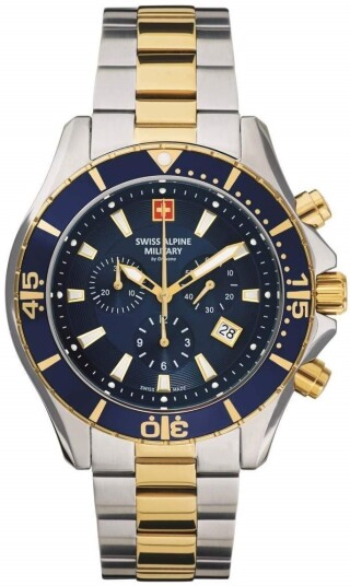 Swiss Alpine Military Herreklokke 7040.9145 Nautilus Chrono