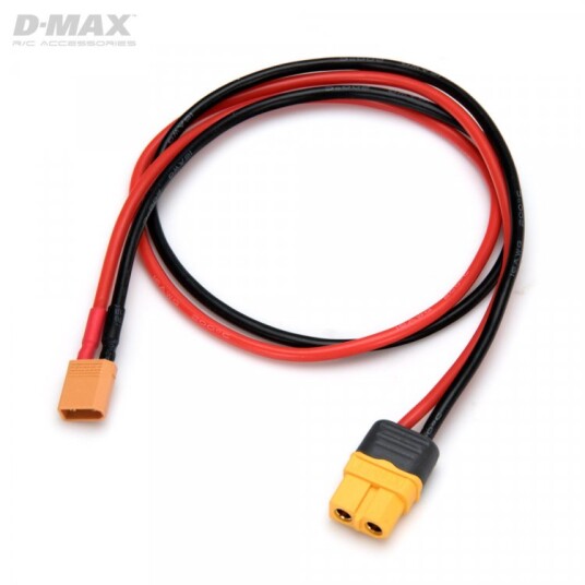 Dynomax 9666 Charge Lead XT30 Male to XT60 14AWG 500mm