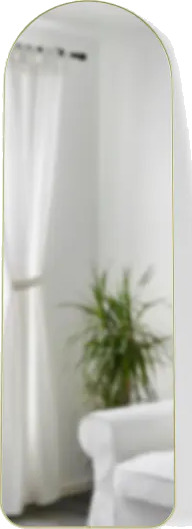 Umbra Hubba Buet gulv/veggspeil messing Umbra Hubba Buet gulv/veggspeil messing