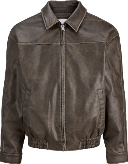 Jack & Jones Jjmarlon Pu Jacket Brown L