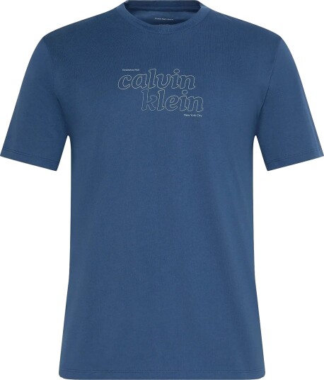 Calvin Klein Jeans Ss 30S Eu Calvin Klein Trvl Grap   Blue   XXL