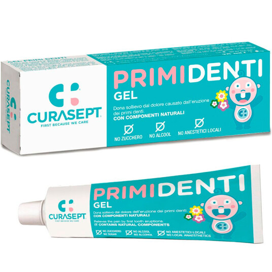 Gel til lindring ved tannfrembrudd CURASEPT PrimiDenti 20 ml Gel til lindring ved tannfrembrudd CURASEPT PrimiDenti 20 ml