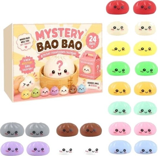 Adventskalender 2026 24 dager med overraskende squishy leker julegaver