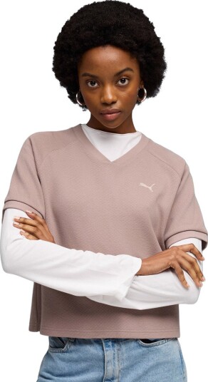 PUMA Class Relaxed Pinnacle T skjorte Dame Lyserosa XL