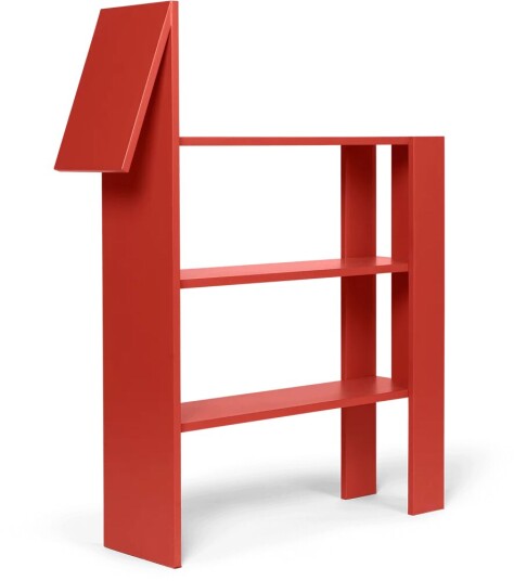 ferm LIVING Horse bokhylle 91x111 cm Poppy Red