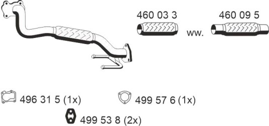 Eksosrør ERNST 105460