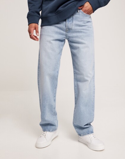Jack & Jones Jjieddie Jjcooper Jos 635 Noos Straight leg jeans Blå
