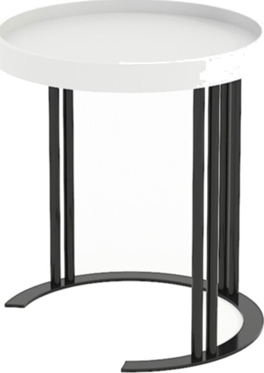 Sidebord HOME4YOU Keira 40x45 cm Hvit - hvit