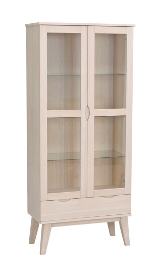 Rowico Home Filippa vitrin Hvitpigmentert eik 185 x 82 cm Natur