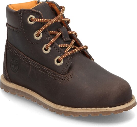 Timberland Mid Lace Up With Zip Boot DARK BROWN 22