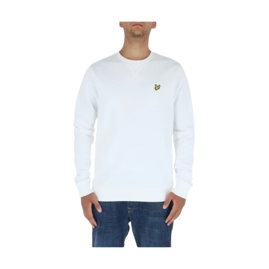 Lyle & Scott Crew Neck Sweatshirt - White - XXL