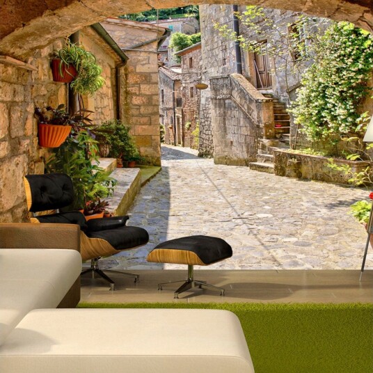 Fototapet Provincial Alley In Toscana 250x175 - Artgeist sp. z o. o.