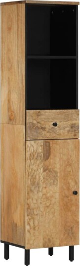  Baderomsskap 38x33x160 cm heltre mango