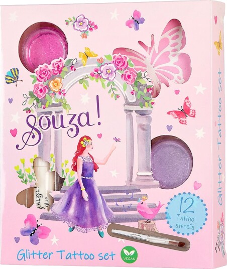 Souza! Prinsesse Glitrende Tatoveringer 12 Stk. Souza! Prinsesse Glitrende Tatoveringer 12 Stk.