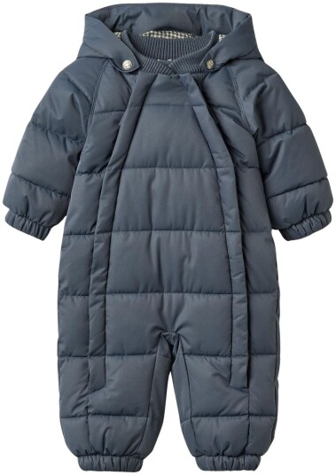 Wheat yttertøy Wheat Edem puffer vinterdress til baby Greyblue (0 3 mnd) 0 3 mnd
