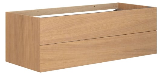 Dansani Calidris Glatt Servantskap 2 Skuff D50cm Lys eik / 120cm Dobbel DA-C25-1078