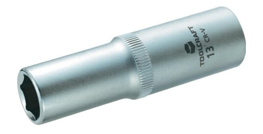 Toolcraft 816176 Udvendig Sekskant Topnøgleindsats 13 Mm 1/2 (12,5 Mm)