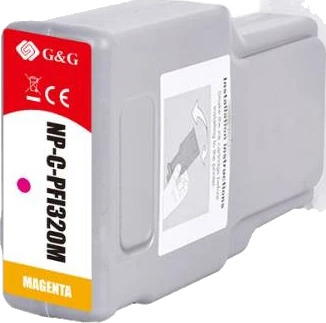 TB Blekkpatron PFI-320M Magenta (300ml), erstatter Canon 2892C001