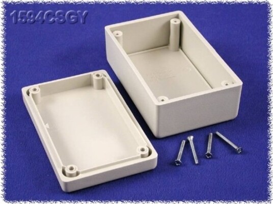 Hammond Electronics 1594Csgy Universalkapsling 105 X 66 X 45 Mm Abs Grå 1 Stk.