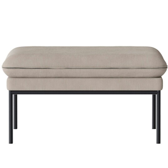 Ferm Living Turn Boucle Puff Naturlig/Svart Ferm Living Turn Boucle Puff Naturlig/Svart