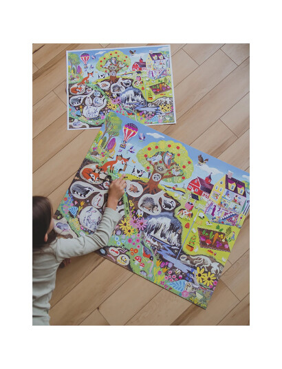 Eeboo Giant Puzzle 48 Pcs - Within The Country - Multi/patterned - ONE SIZE Eeboo Giant Puzzle 48 Pcs - Within The Country - Multi/patterned - ONE SIZE