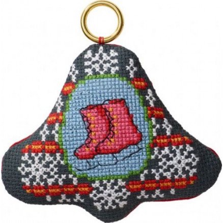 Permin Broderipakke Skøyter i klokke 9x8cm