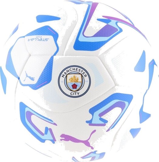 PUMA Fotball Manchester City Stellar Cup Hvit/Blå Str. 5