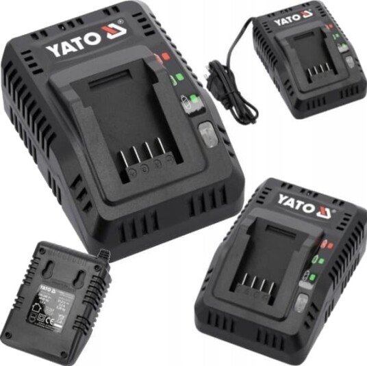 Yato 18V 2,2A Batterilader - Høyytelses Lader for Elektroverktøy