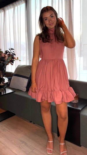 Fern Halterneck Ruffled Mini Dress Fern Halterneck Ruffled Mini Dress