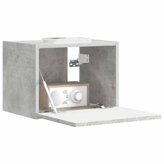 TV Veggskap Veggmontert Betong 60 x 31 x 29.5 cm Konstruert tre