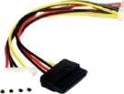 Gembird Cc Sata Psy2   Strømadapter   4 Pin Intern Strøm Sata Strøm Til 4 Pin Intern Strøm Hann   13.5 Cm