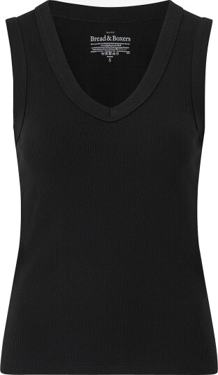 Bread & Boxers Topp V neck Svart