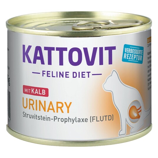Kattovit Urinary (Struvittstein-Diett) Våtfôr 12 X 185 G Kalv