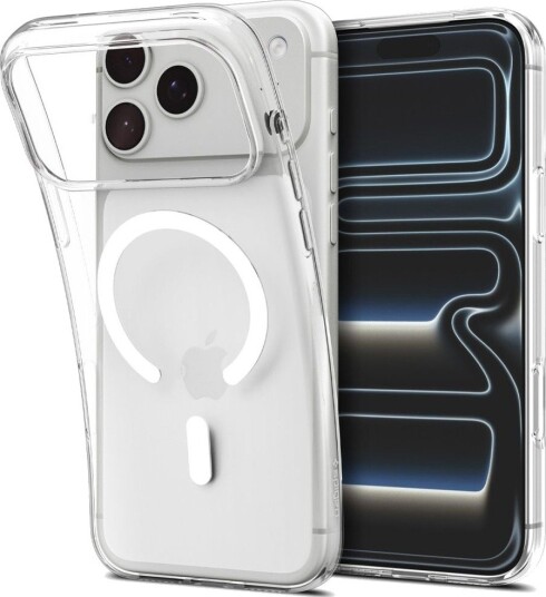Spigen Liquid Crystal MagSafe Mobildeksel for iPhone 17 Pro/18 Pro - Gjennomsiktig og Hvit