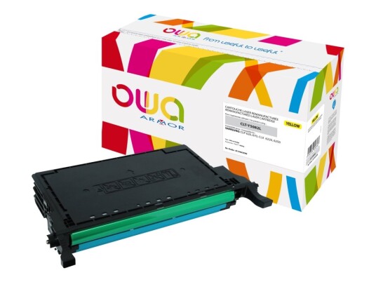 Owa - Gul - Kompatibel - Reprodusert - Tonerkassett - For Samsung Clp-620Nd 670N 670Nd Clx-6220Fx 6250Fx