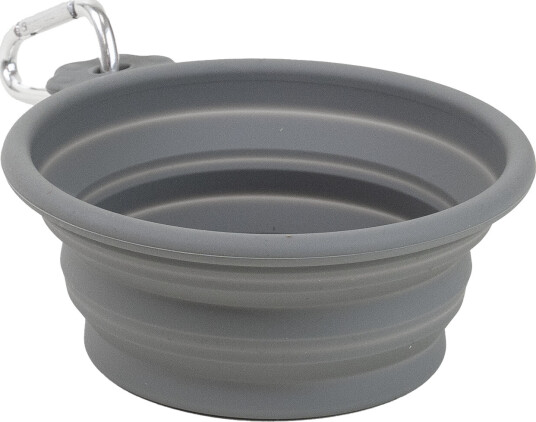 Sammenleggbar Reiseskål Soft Grey M/L 400 ml 14X12.5 cm Sammenleggbar