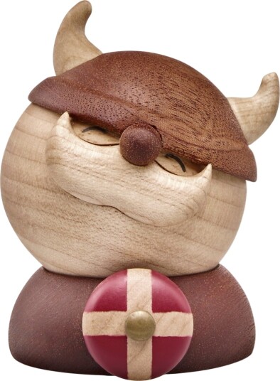 FableWood Holger Viking Trefigur 7 cm Gummitre/Sapele FableWood Holger Viking Trefigur 7 cm Gummitre/Sapele