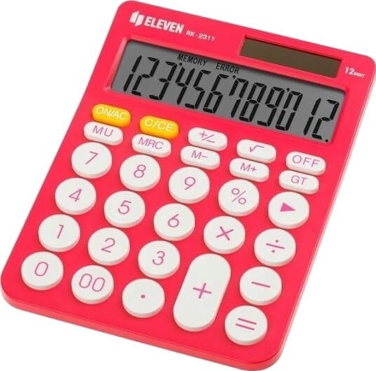 Eleven RK2311PK Kontorkalkulator I Rosa Eleven RK2311PK Kontorkalkulator I Rosa