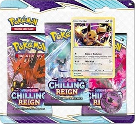 Pokemon Chilling Reign: Eevee 3-Pack Blister