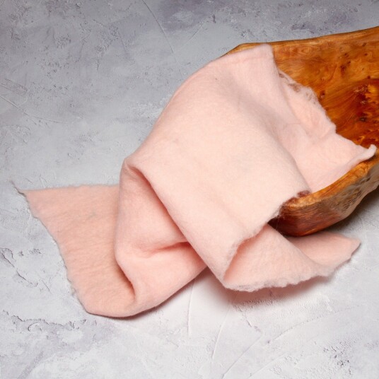 Pledd - Ull - Stuffer - 50x50 cm - Rosa