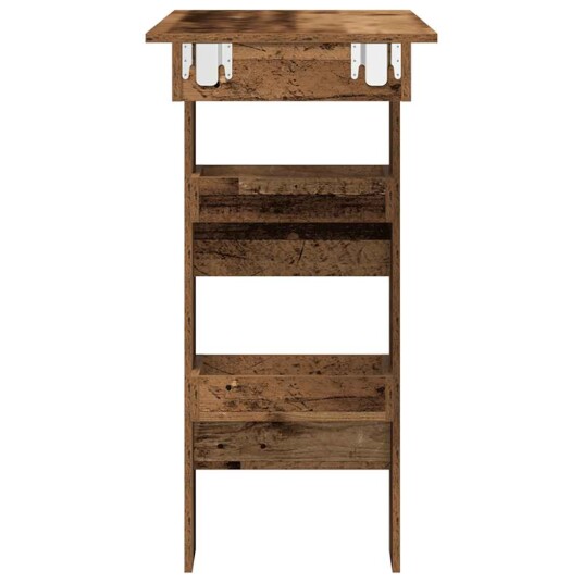 Veggmontert barbord gammelt tre 102x45x103,5 cm konstruert tre 8721158441997