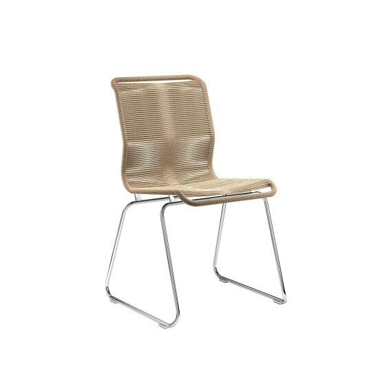 Montana Panton One Stol Naturlig Papir / Chrome Montana Panton One Stol Naturlig Papir / Chrome