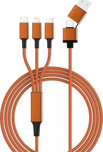 Smrter Usb-A Til Usb-C Til Usb-C-Kabel 1,2 M Oransje Smrter_Hydra_Ult_Or Smrter Usb-A Til Usb-C Til Usb-C-Kabel 1,2 M Oransje Smrter_Hydra_Ult_Or